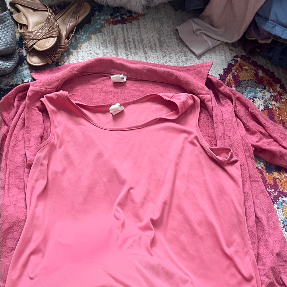 Roaman's Vibrant Pink Tank Top